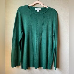 Casual Corner Annex green sweater. Size 1X.